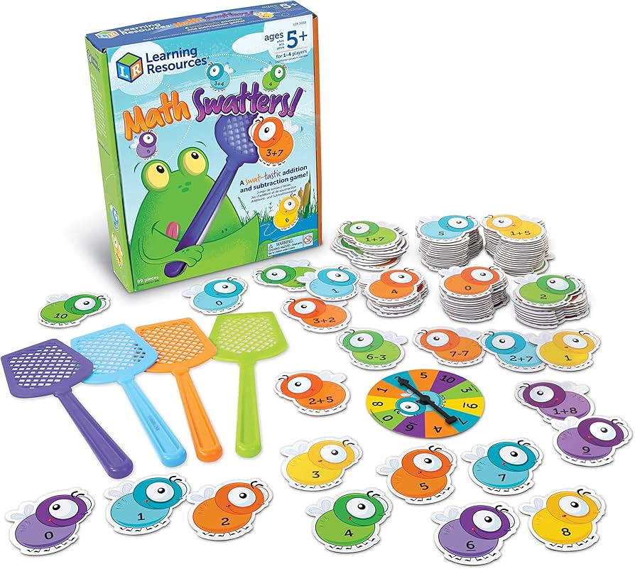 Learning Resources Mathswatters Addition & Subtraction Game - 99 Pieces, Age 5+ Math Games for Ki... | Amazon (US)