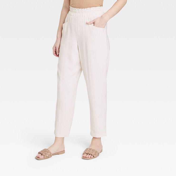 Women's High-Rise Tapered Ankle Pull-On Pants - A New Day™ | Target