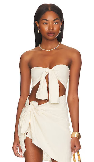 Ojai Top in Oatmeal | White Beach Cover Up | Revolve Clothing (Global)