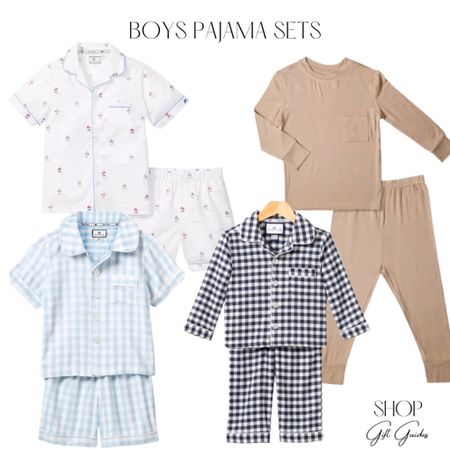 Boys pajama sets!! Cute pajama sets for little boys! Love gingham for boys so classic! Great for year round!  

#LTKkids #LTKfamily #LTKbaby