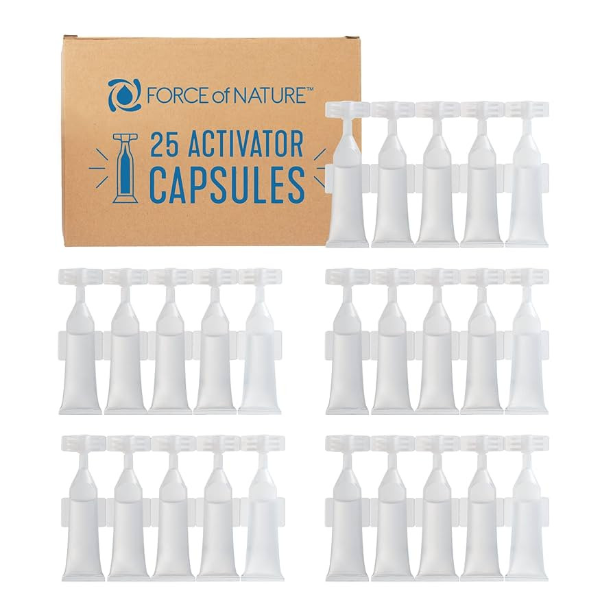 Force of Nature Activator Capsules - Concentrate Refill for Eco-Friendly, All-Purpose Disinfectan... | Amazon (US)