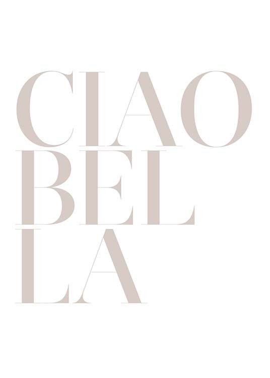Ciao Bella Poster | Desenio