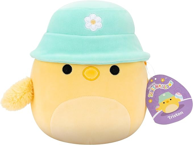 Squishmallows Original 8in Triston The Yellow Chick with Bucket Hat – Official Jazwares Easter ... | Amazon (US)