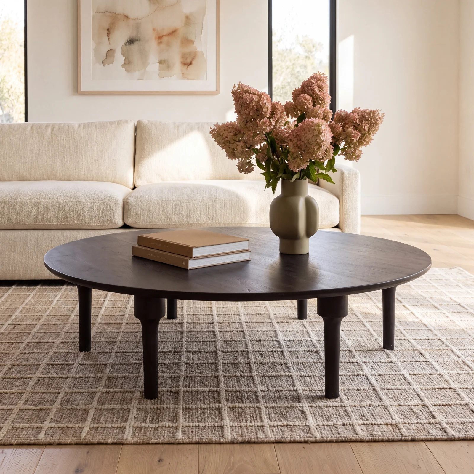 Joss & Main Oversized Round Mango Wood Coffee Table | Joss & Main | Joss & Main