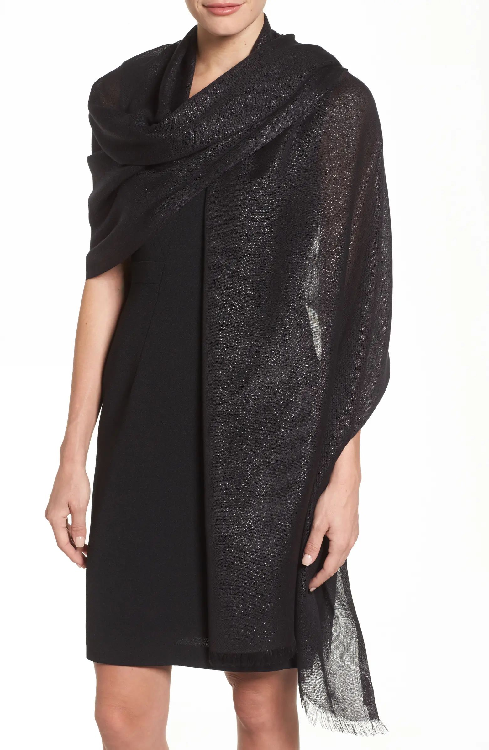 Nordstrom Metallic Lightweight Wrap | Nordstrom | Nordstrom