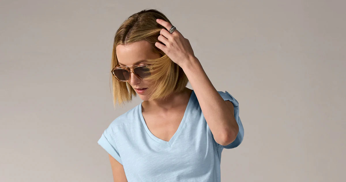 Chic Denim Skort - White/Denim | Boston Proper | Boston Proper