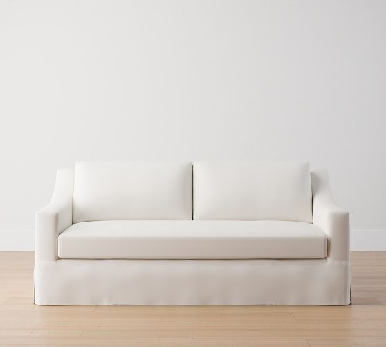 York Slope Arm Slipcovered Sofa (60"-108") | Pottery Barn (US)