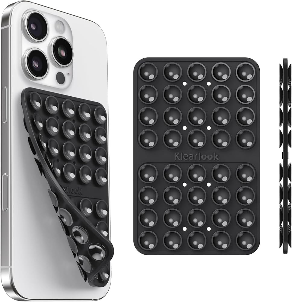 Klearlook Silicone Suction Cup Phone Case Mount Double Sided, Silicon Sticky Phone Grip with High... | Amazon (US)