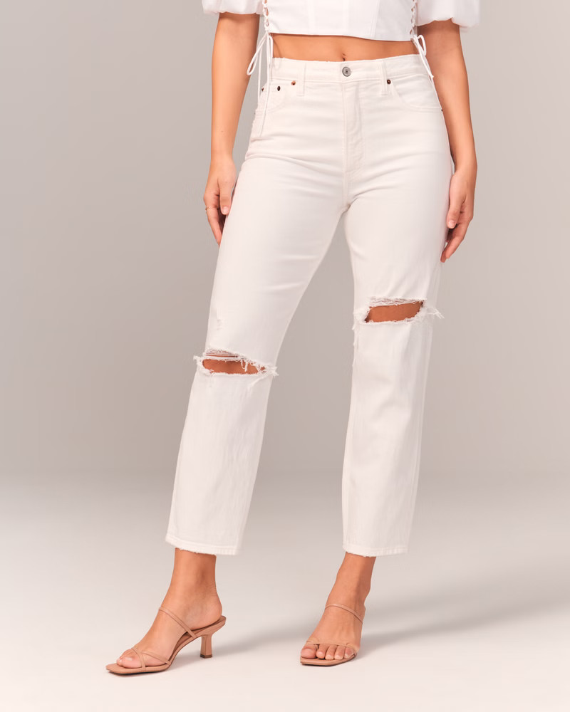 Curve Love High Rise Mom Jean | Abercrombie & Fitch (US)