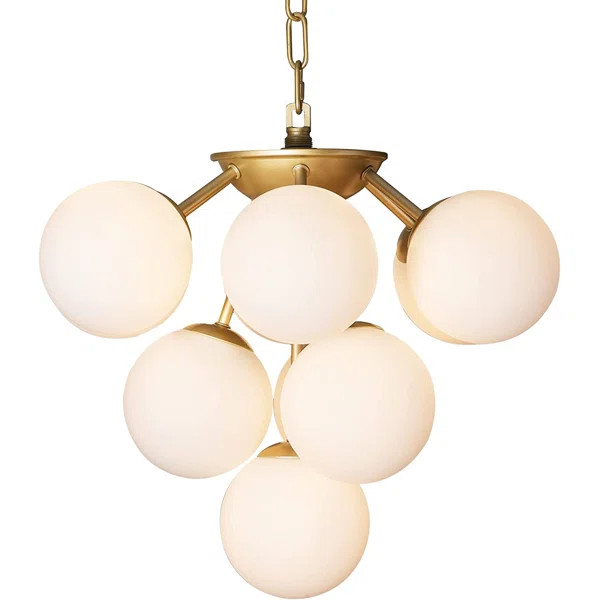Decater 10 - Light Glass LED Globe Chandelier | Wayfair North America