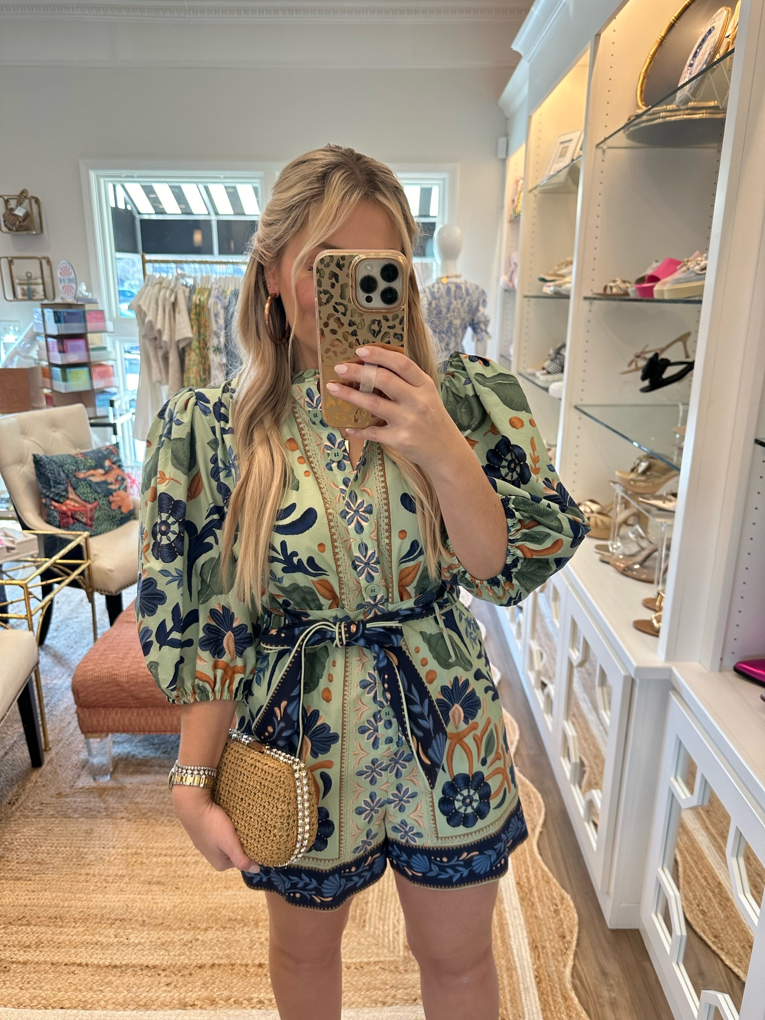 Farm Rio floral romper for spring and Pearl trimmed clutch 

#LTKSpringSale #LTKstyletip #LTKtravel