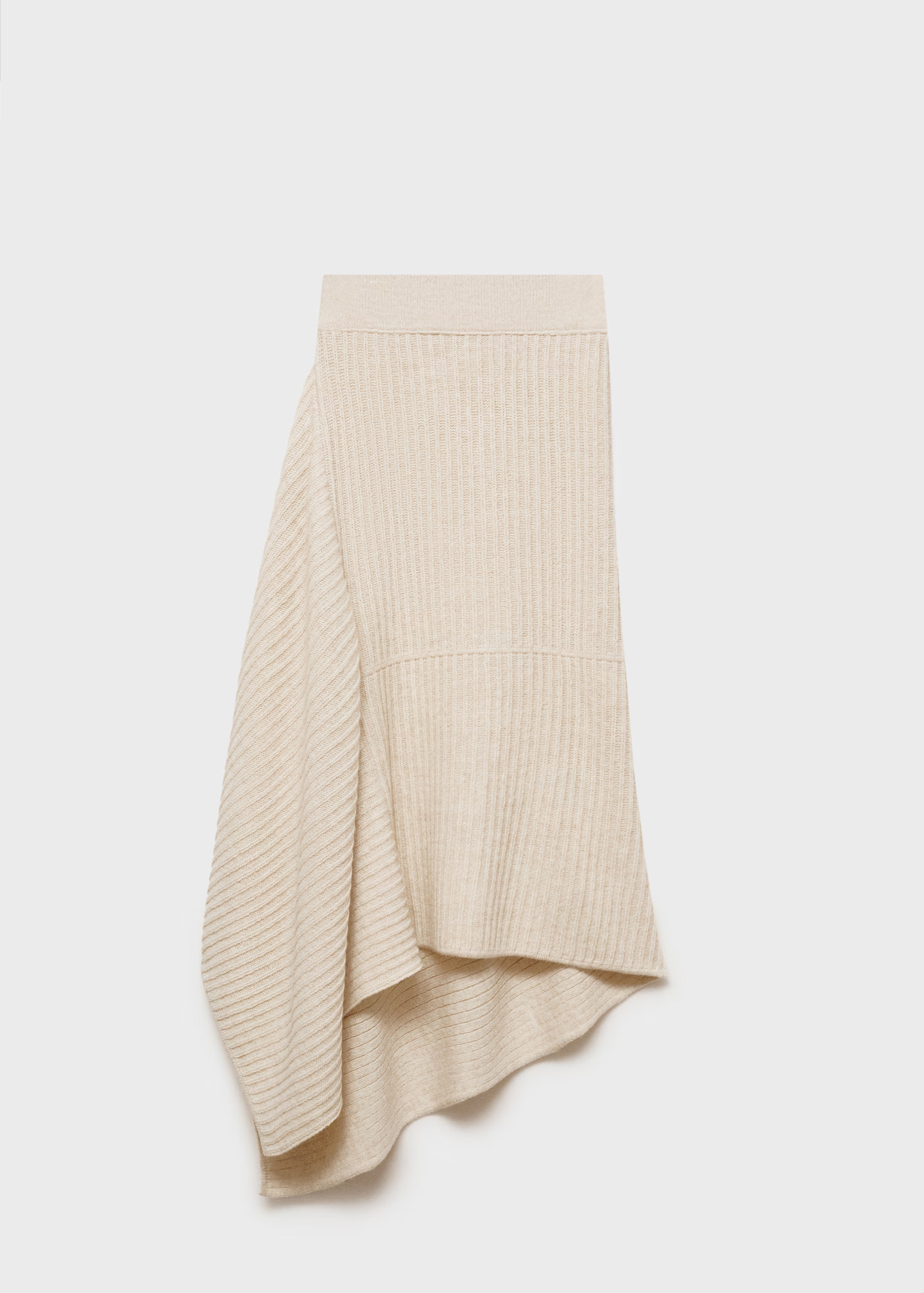Asymmetrical knitted skirt | MANGO (UK)