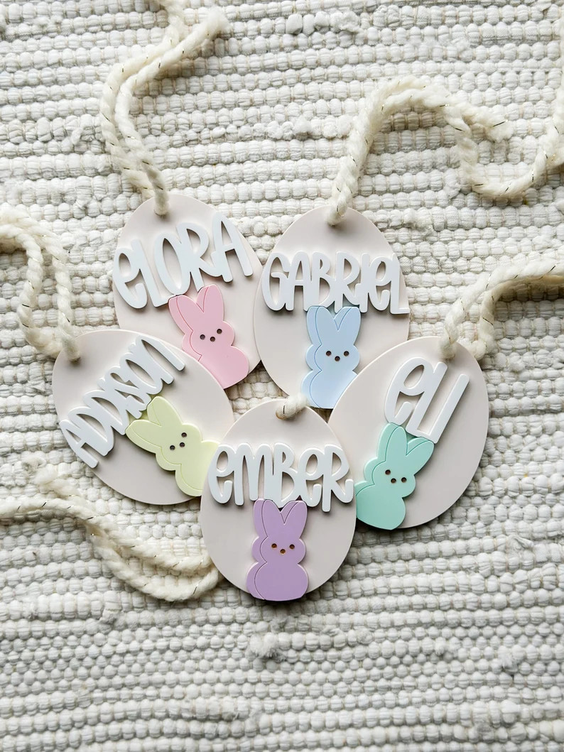 Easter Basket Tag Basket Tag Bunny Tag Easter Tag Carrot Tag Love Basket Heart Tag Easter Basket ... | Etsy (US)