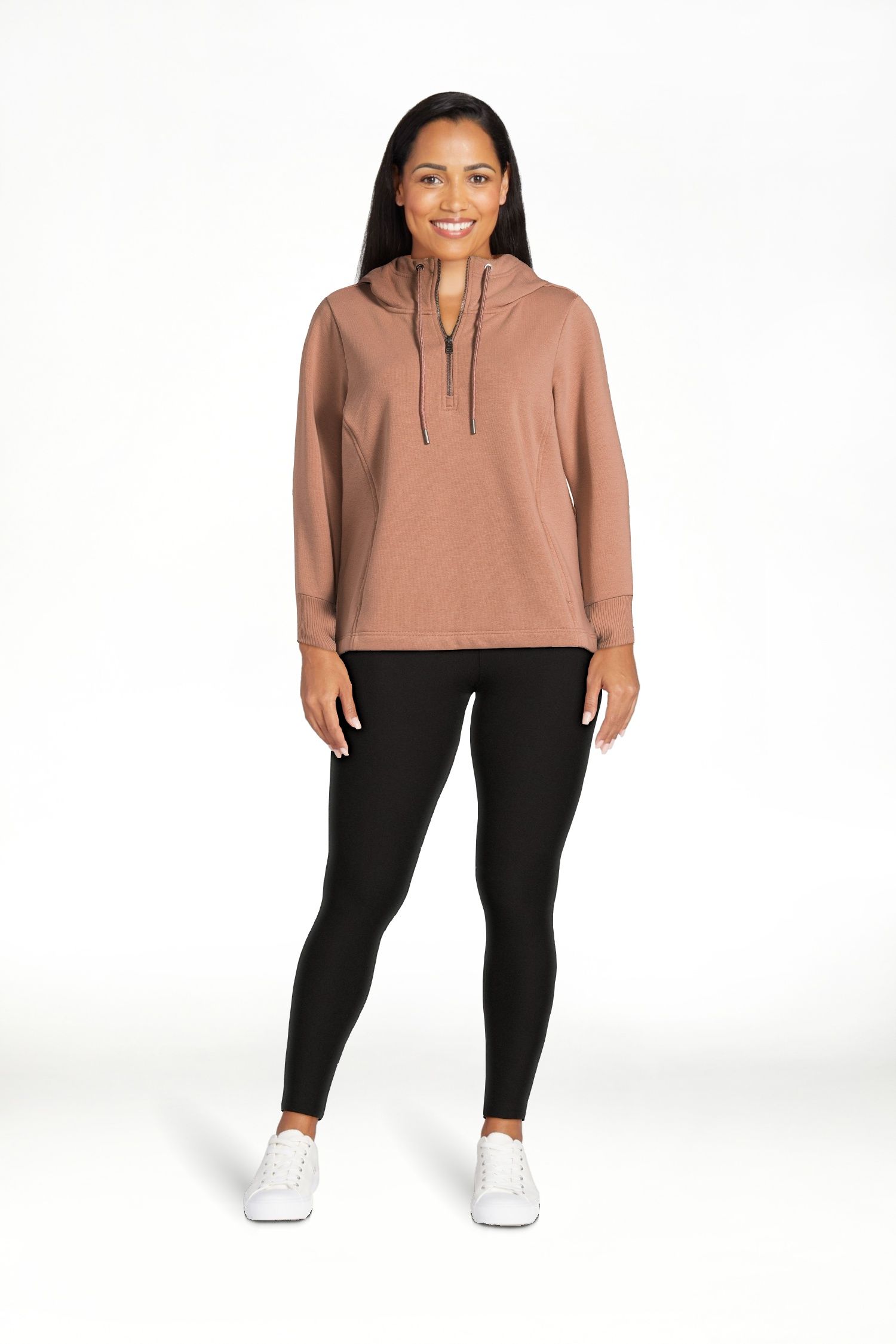 Avia Women's Quarter Zip Pullover Hoodie, Sizes XS-3XL | Walmart (US)
