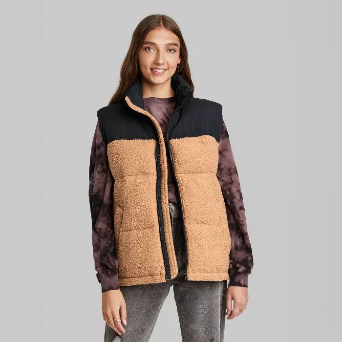 Women's Oversized Puffer Vest - Wild Fable™ | Target