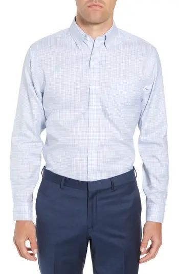 Men's Nordstrom Men's Shop Smartcare(TM) Traditional Fit Plaid Dress Shirt | Nordstrom