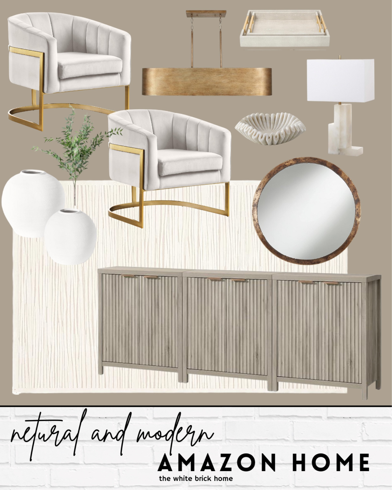 Classy and sophisticated Amazon home finds 🖤

Amazon, Amazon home, living room, living room decor, living room furniture, media console, dining room buffet, vases, white vase, wall mirror, table lamp, lamp, accent chair, chair, living room decor, home accessories, home accessories, rug, area rug, dining room furniture, home finds, Amazon furniture 

#LTKHome #LTKSaleAlert #LTKFindsUnder100