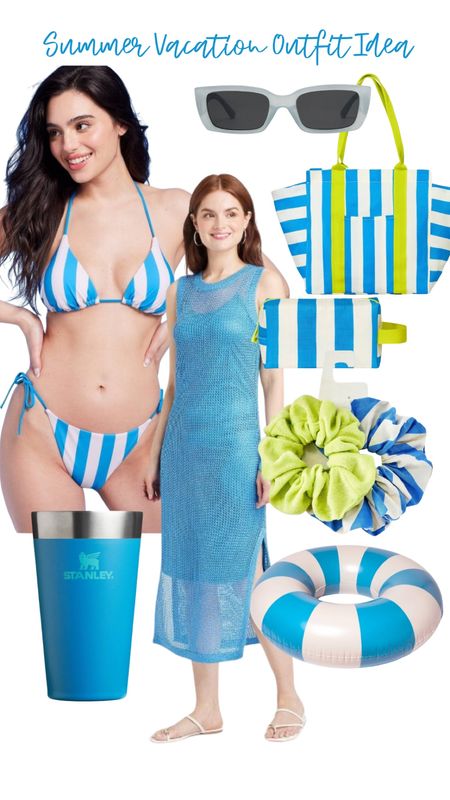 Summer vacation outfit ideas for the beach or pool all available at Target! 💙 

#LTKStyleTip #LTKParties #LTKSwim