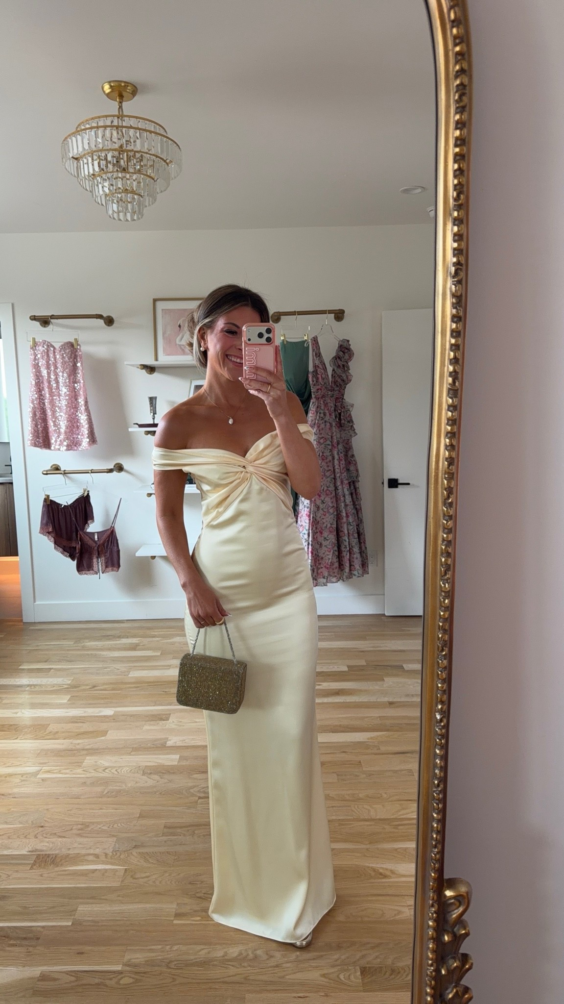 yellow satin off-the-shoulder with a twist-front bodice summer formal wedding guest special event dress 💍🌼

I’m 5’4” and wearing my normal size 2/small 

summer wedding guest dresses, wedding guest dresses, cocktail dresses, semi-formal dresses, black tie wedding guest dresses, destination wedding guest dresses, garden party dresses, wedding guest outfit ideas

#LTKgrwm #LTKSeasonal #LTKWedding