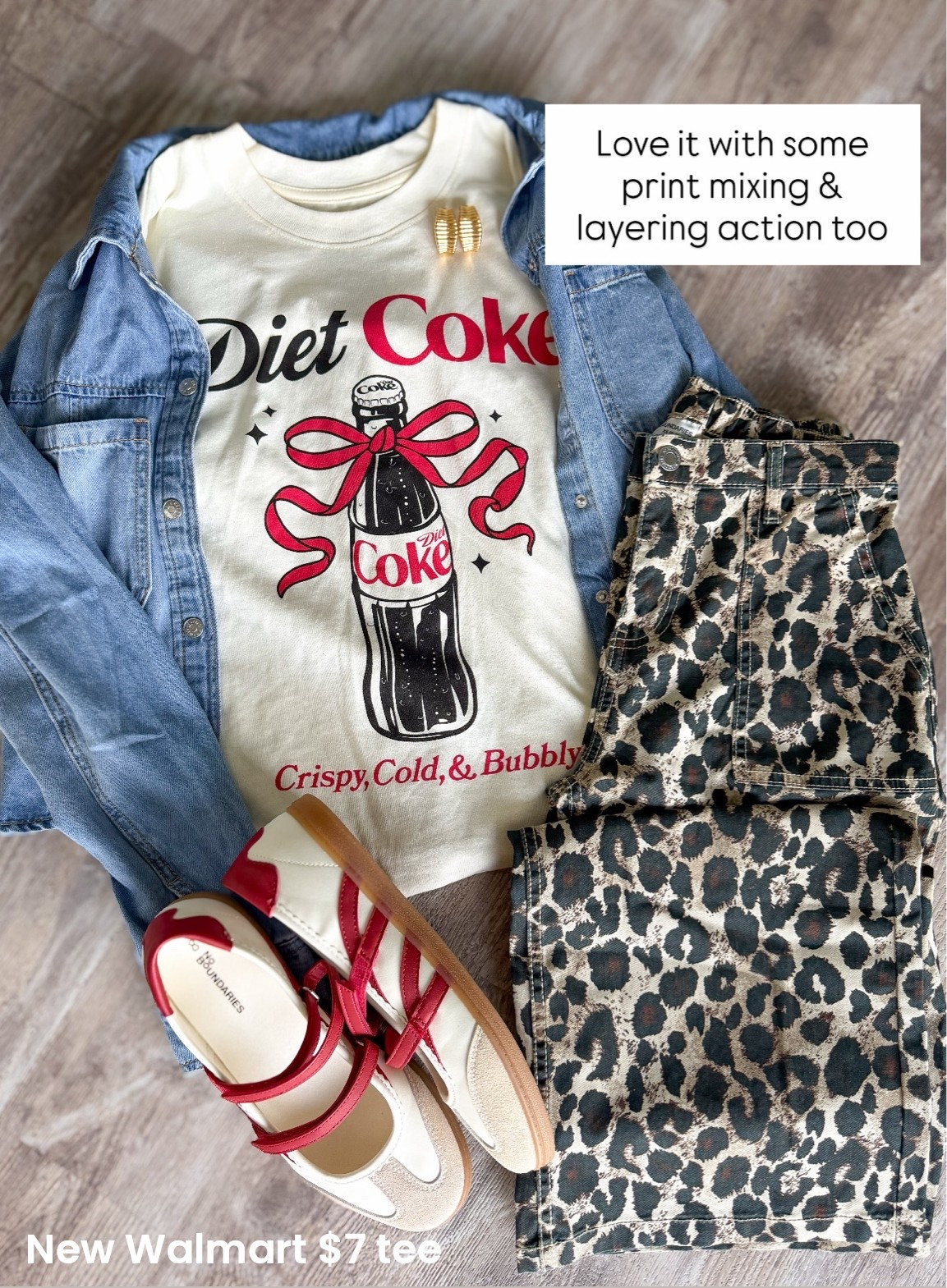 This Walmart outfit is giving all the fun, casual fall vibes! ❤️ The Diet Coke graphic tee is such a statement piece, and I love how it pairs with these adorable leopard print jeans for the perfect pop of pattern. Layer on a lightweight denim button-up, add a comfy pair of sneakers, and you’ve got an easy outfit for running errands, school drop-off, lunch with friends, or weekend shopping.

The best part? Every piece is affordable and easy to mix and match with staples already in your closet!

#WalmartFashion #WalmartFinds #WalmartStyle #GraphicTee #LeopardPrint #FallFashion #CasualStyle #AffordableFashion #WeekendStyle #MomStyle #EverydayOutfit #OOTD #DenimStyle #SneakerStyle #FashionFinds #AffordableStyle #FallOutfitIdeas #TransitionalStyle #StyleInspiration #CasualChic

#LTKootd