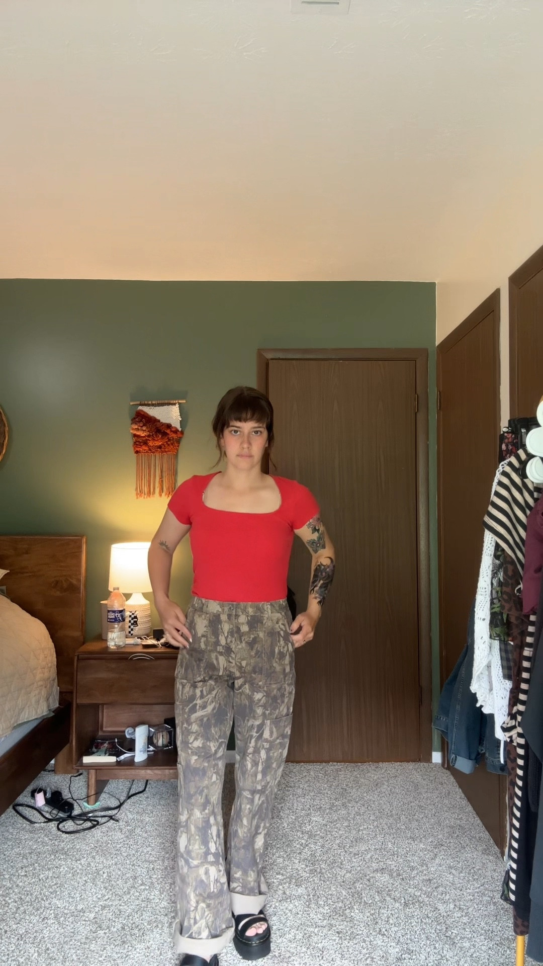 New pants from Walmart! Super comfortable and affordable! #walmartfashion #fashion #alt #foryou #walmart. Wearing size small (4/6) 

#LTKStyleTip