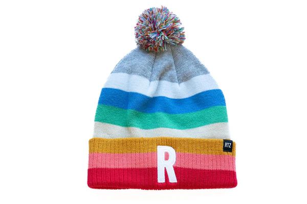 Bright Stripe Pom Pom Hat | Rey to Z