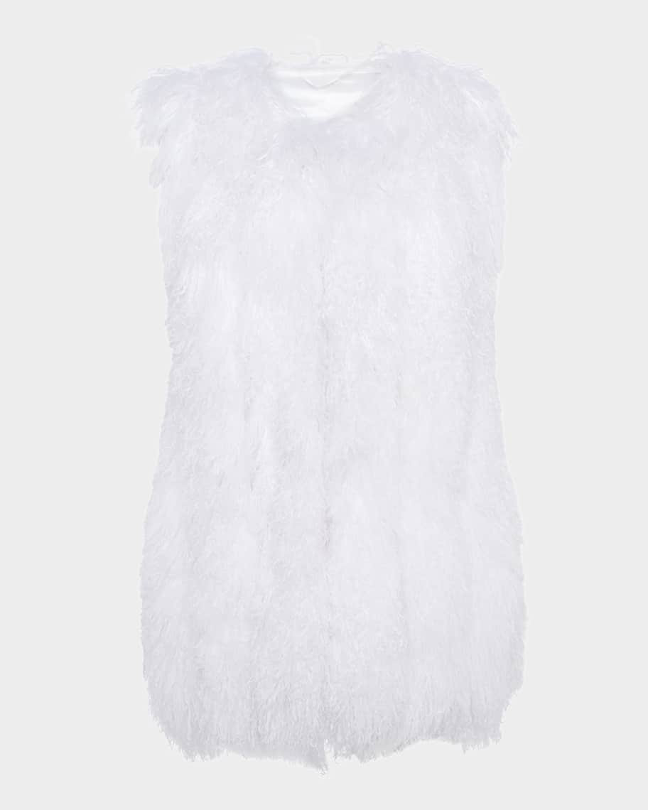 Gorski Monoglian Lamb Vertical Layer Vest | Neiman Marcus