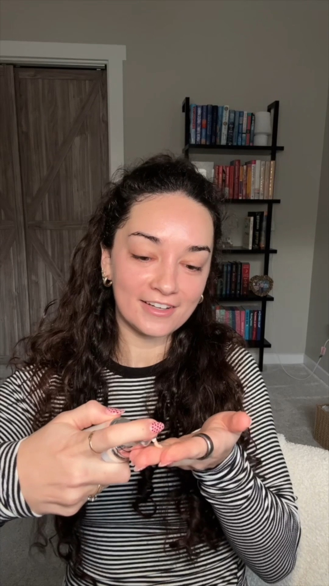 quick 5 minute GRWM for a work from home day and yapping about my TBR 🩷 loving the new persona cloudtint lip gloss stains - i used the shade petal and it’s perfect for everyday! 

#LTKstorytime #LTKselfcare #LTKgrwm