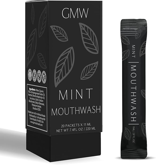 GMW Collection Travel Size Mouthwash Packets - Individual Mini Mouthwash Packets for Fresh Breath... | Amazon (US)