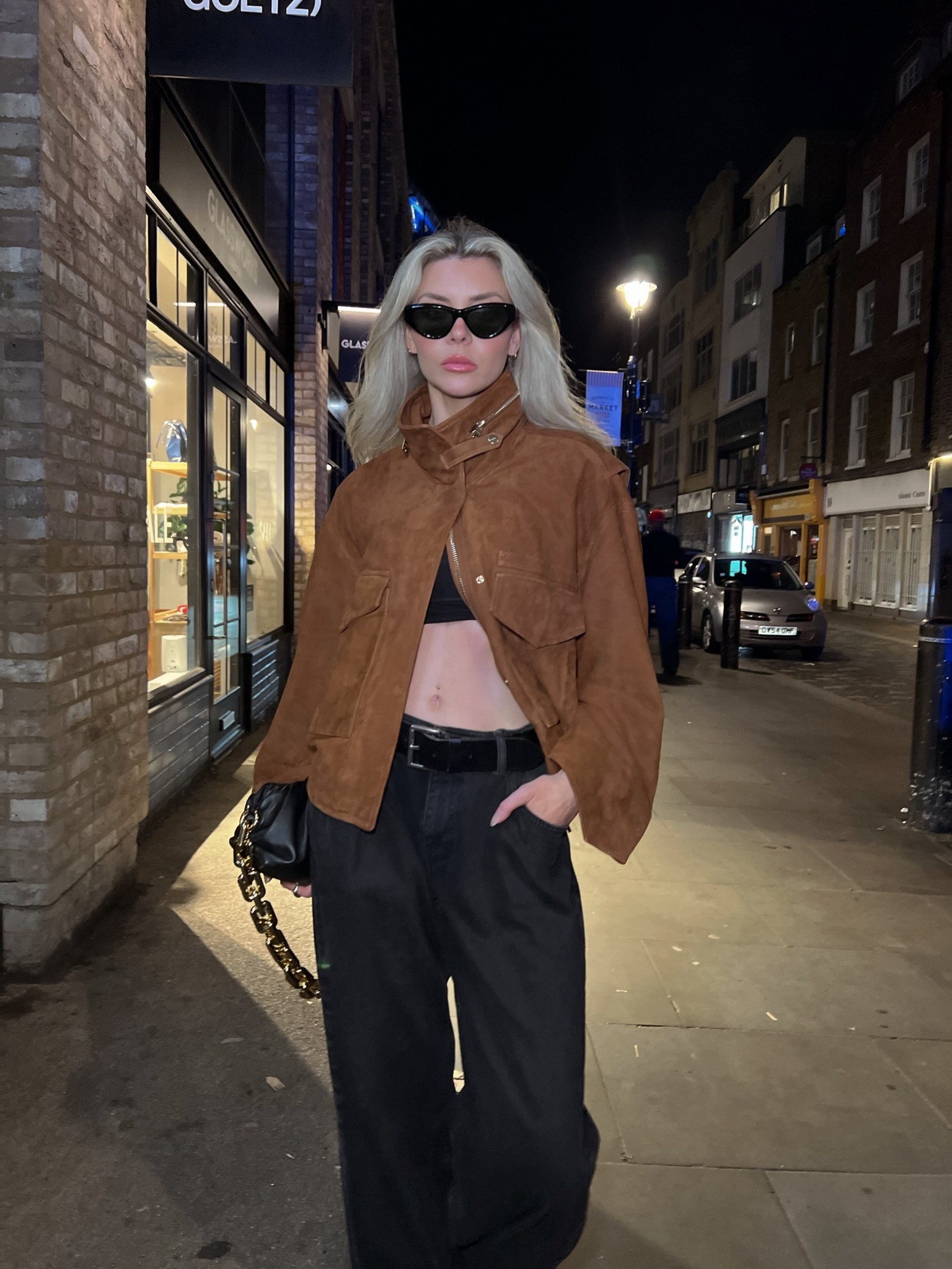 All saints CLAY FUNNEL NECK SUEDE CROPPED JACKET, brown suede jacket, baggy black jeans, washed black baggy jeans, conscious fashion, wolf and badger, wolf&badger, nocturne MID-RISE WIDE-LEG JEANS, allsaints pointed toe boots


#LTKwinter #LTKjeans #LTKdatenight