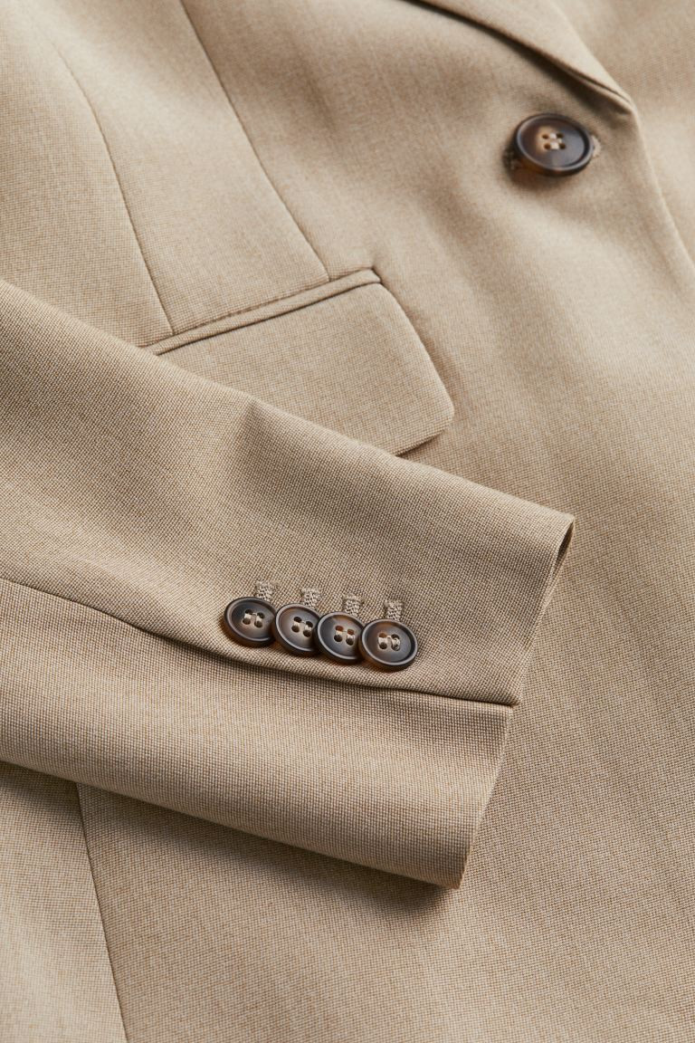 Blazer ajusté - Beige - FEMME | H&M FR | H&M (FR, IT, ES, PT, BE)