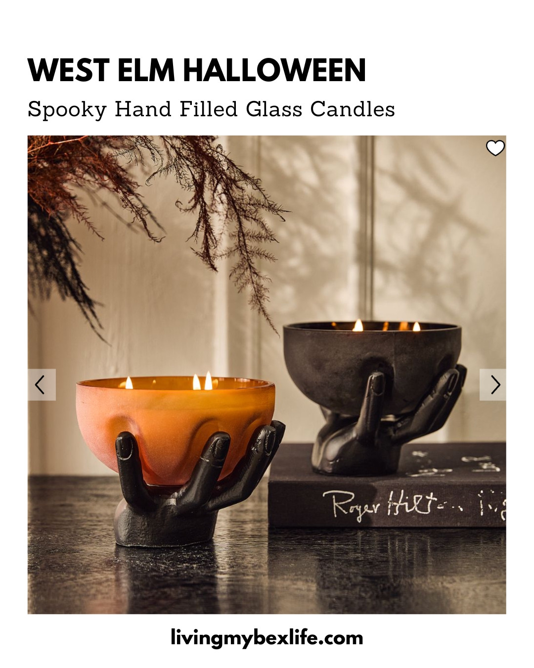 West Elm Halloween 2026 - Spooky Hand Filled Glass Candles | halloween decorations, spooky season, ghost, witchy vibes, witch, slug, candle, home decor, holiday decorating 

 #LTKmomlife #LTKSeasonal #LTKHome
