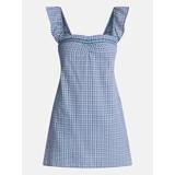 No Boundaries Plaid Picnic Mini Dress, Women’s XXS-XXL | Walmart (US)