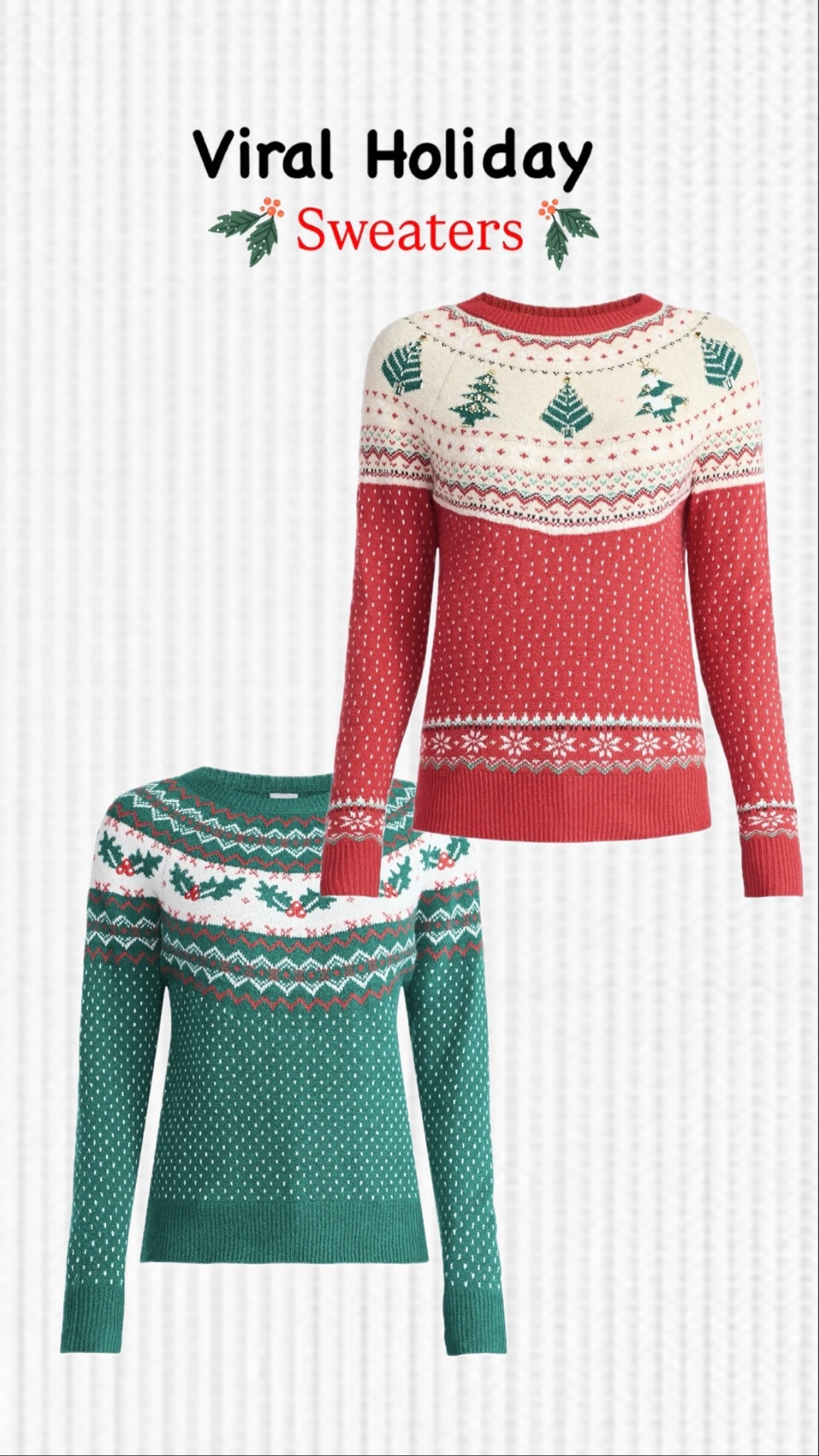 Walmart viral holiday sweaters 🎄❤️✨

#LTKSeasonal #LTKFindsUnder50 #LTKHoliday