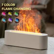 Air Humidifier Flame Design Aromatherapy Machine Essential Oil Diffusers Upgrade Colour Lights Aromatherapy Diffuser Oil Diffuser Aroma Diffusers Fo | SHEIN
