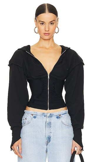 Zip Hoodie in Black | Revolve Clothing (Global)