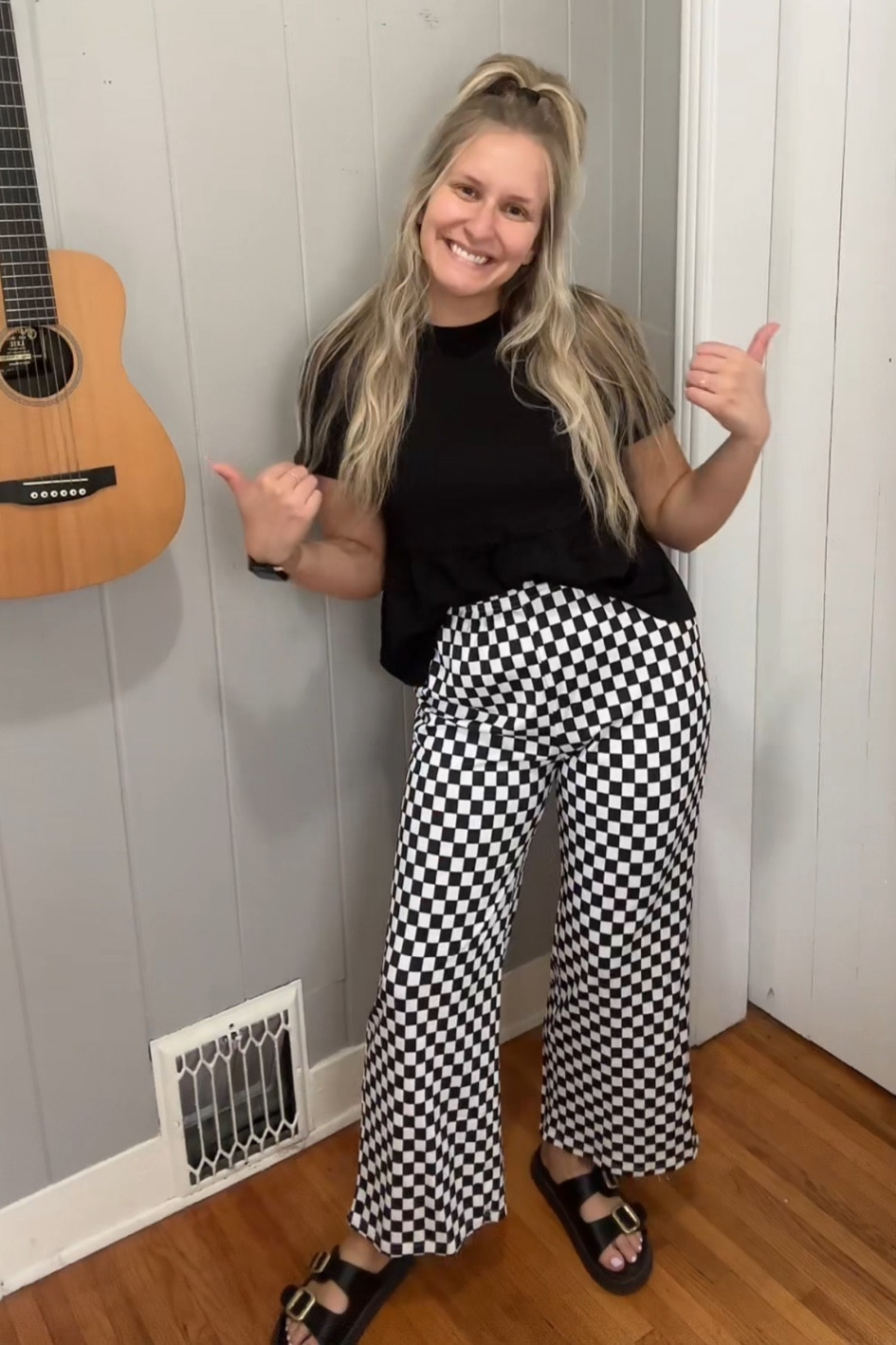 Fun teacher outfit! I am wearing a medium in the pants and a large in the shirt. 

#LTKFindsUnder50 #LTKFallSale #LTKBacktoSchool