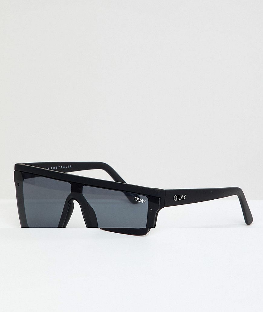 Quay Australia Hindsight square sunglasses in black | ASOS UK