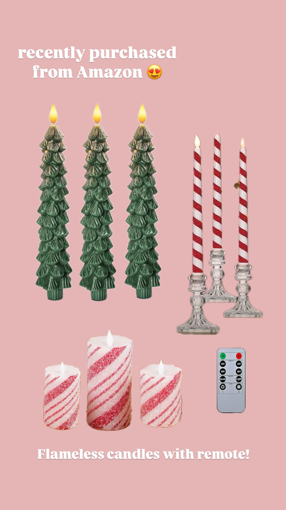 LED flameless Christmas candles from Amazon 
Love these candles for Christmas decoration

#LTKHome #LTKSeasonal #LTKHoliday