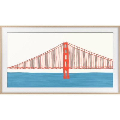 Samsung 50" The Frame Customizable Bezel - Modern Teak VG-SCFA50TKBZA | Target