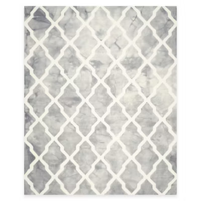 Safavieh Dip Dye Diamonds 8-Foot x 10-Foot Rug in Grey/Ivory | Bed Bath & Beyond