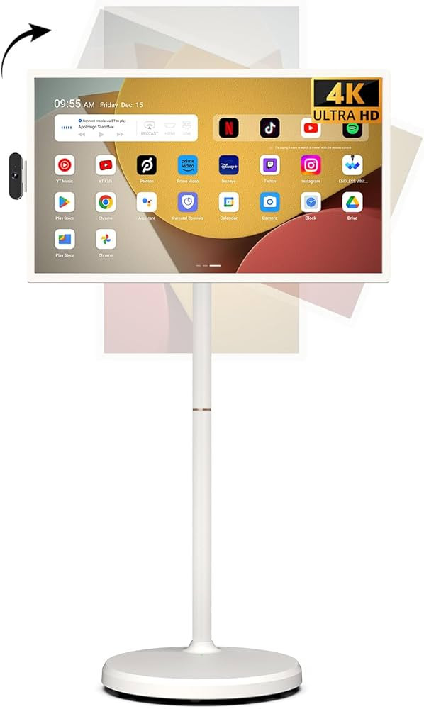 ApoloSign 32'' UHD 4K Smart Portable TV 2nd Gen, 16(8+8) GB RAM+256GB, Android 14, EDLA-Certified... | Amazon (US)