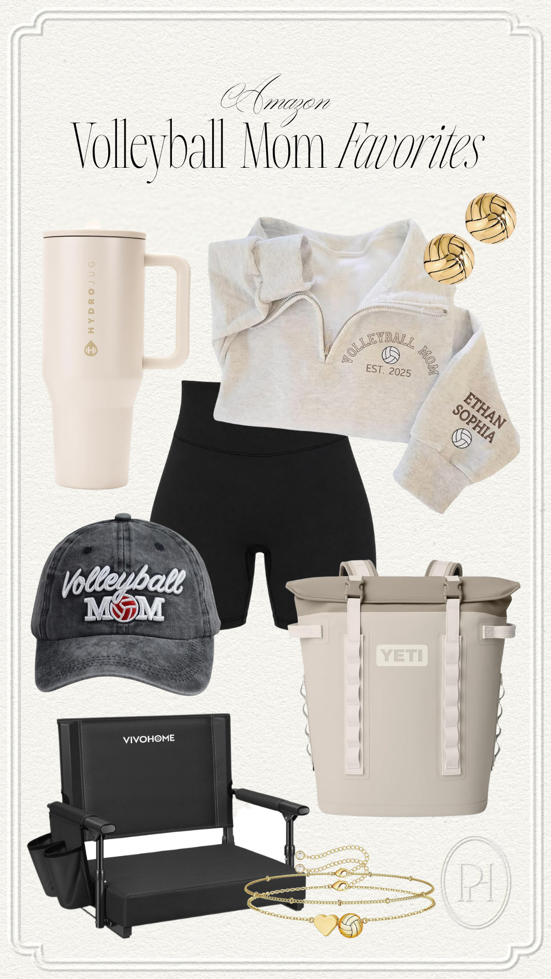 Must haves for the volleyball mom from Amazon!

sports mom, mom life, customized sweatshirt, gold volleyball earrings. volleyball bracelet, water tumbler, water bottle, bike shorts, athletic shorts, quarter-zip sweatshirt, volleyball mom hat, stadium seats, soft cooler, backpack cooler 

 #LTKmomlife #LTKSeasonal #LTKKids