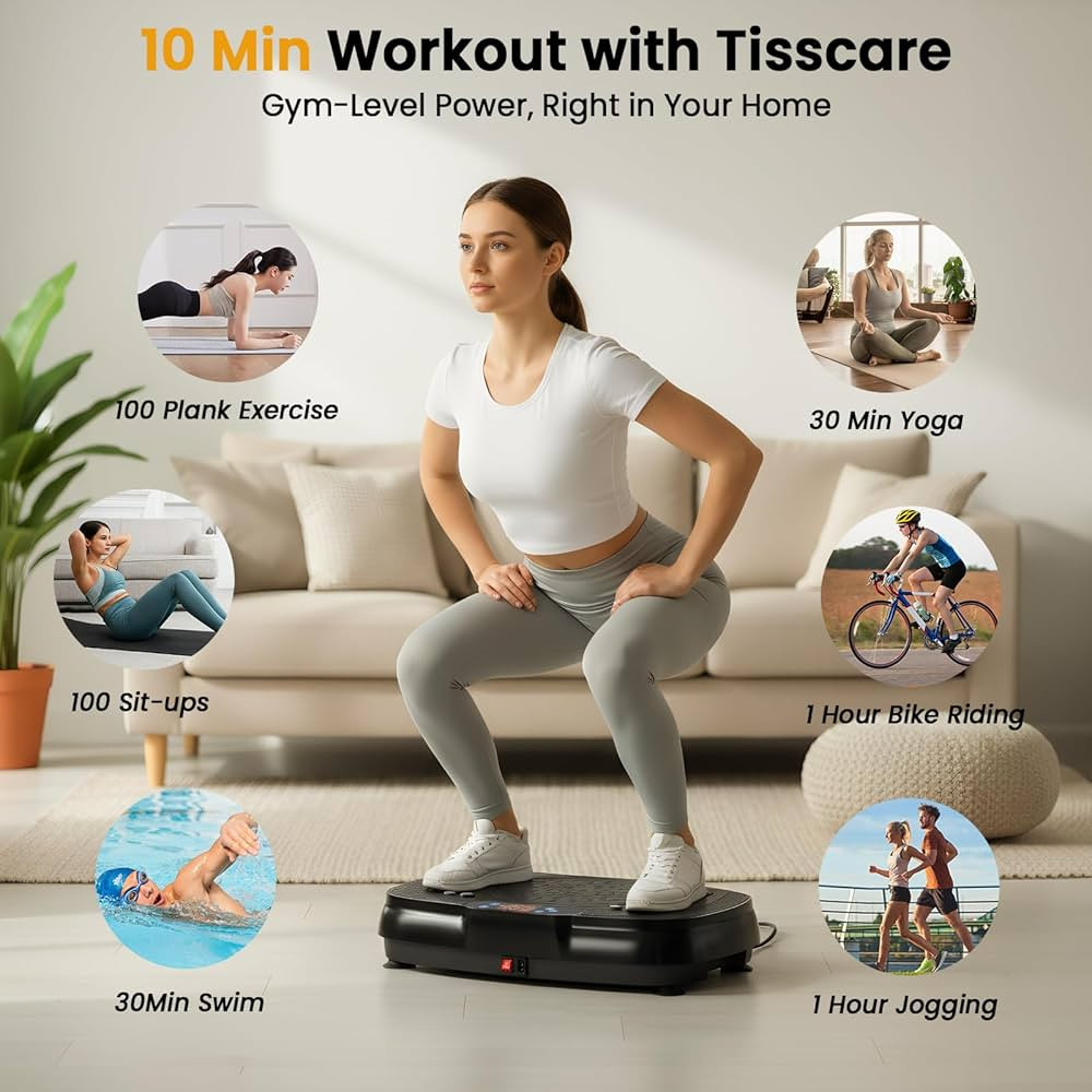 Vibration Plate Exercise Machine: TISSCARE Vibrating Plates for Weight Loss and Lymphatic Drainag... | Amazon (US)