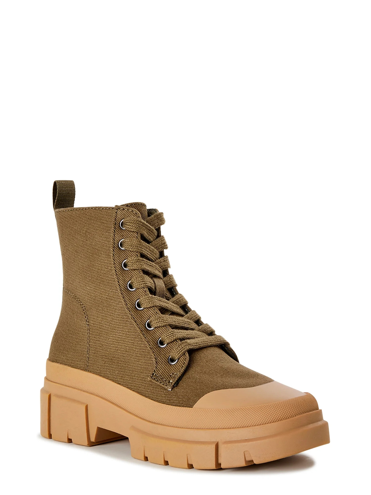 No Boundaries Women's Bump Toe Combat Boots - Walmart.com | Walmart (US)