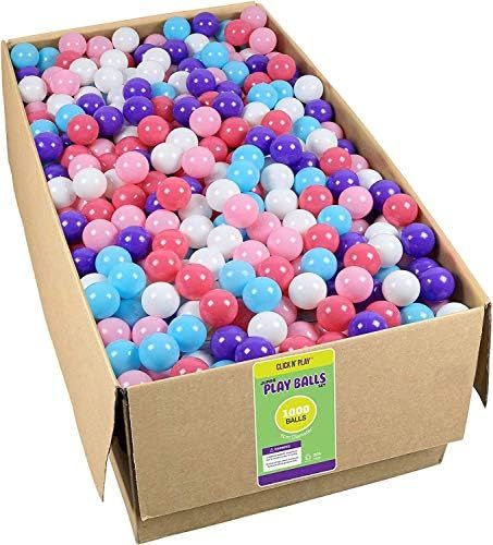 Click N' Play Phthalate Free BPA Free Crush Proof Plastic Ball Pit Balls in Reusable and Durable Sto | Amazon (US)