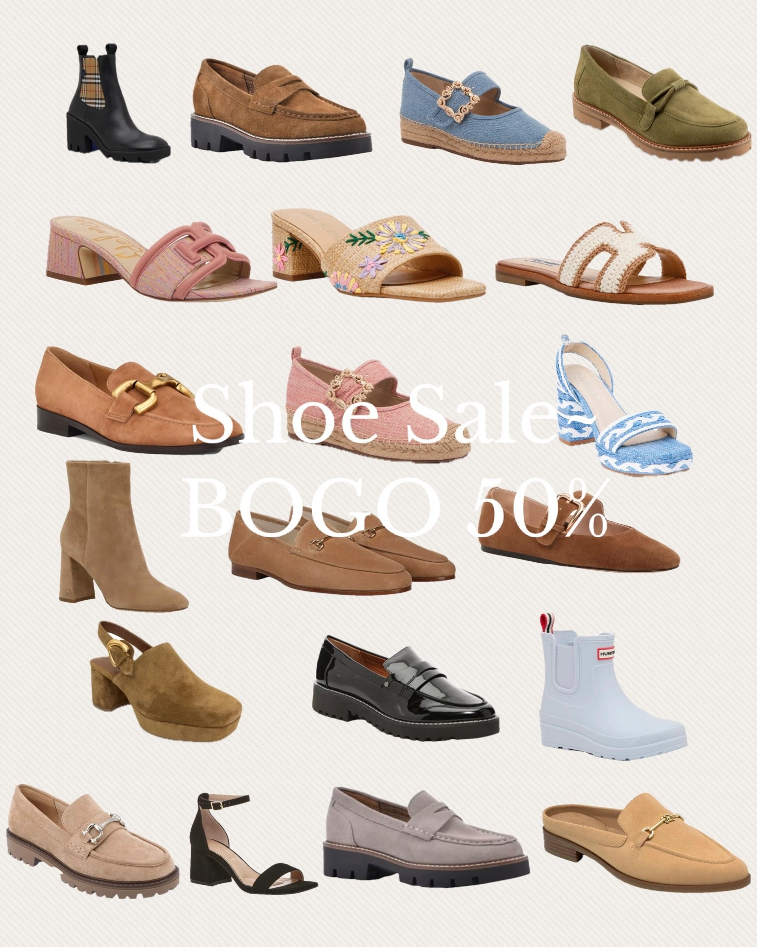 Shoe sale!!! BOGO 50% off!!! Now’s the time to grab those winter shoes on sale or sandals for spring! I love loafers such a staple in my closet and all are on sale! 

#LTKSaleAlert #LTKBeauty #LTKgrwm