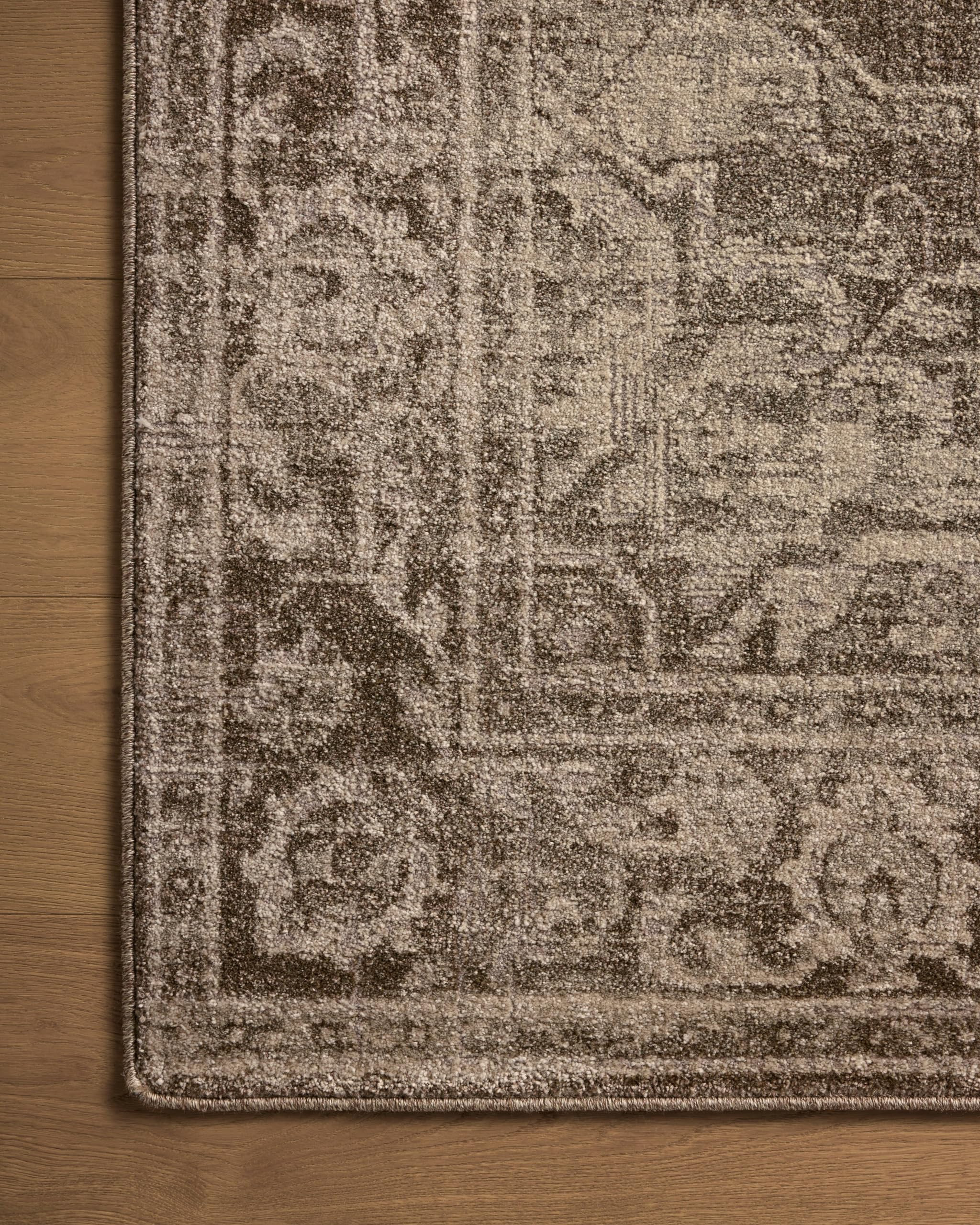 Loloi Magnolia Home by Joanna Gaines Mona Collection MOA-01 Cocoa/Stone 7'-6" x 10' Area Rug | Amazon (US)