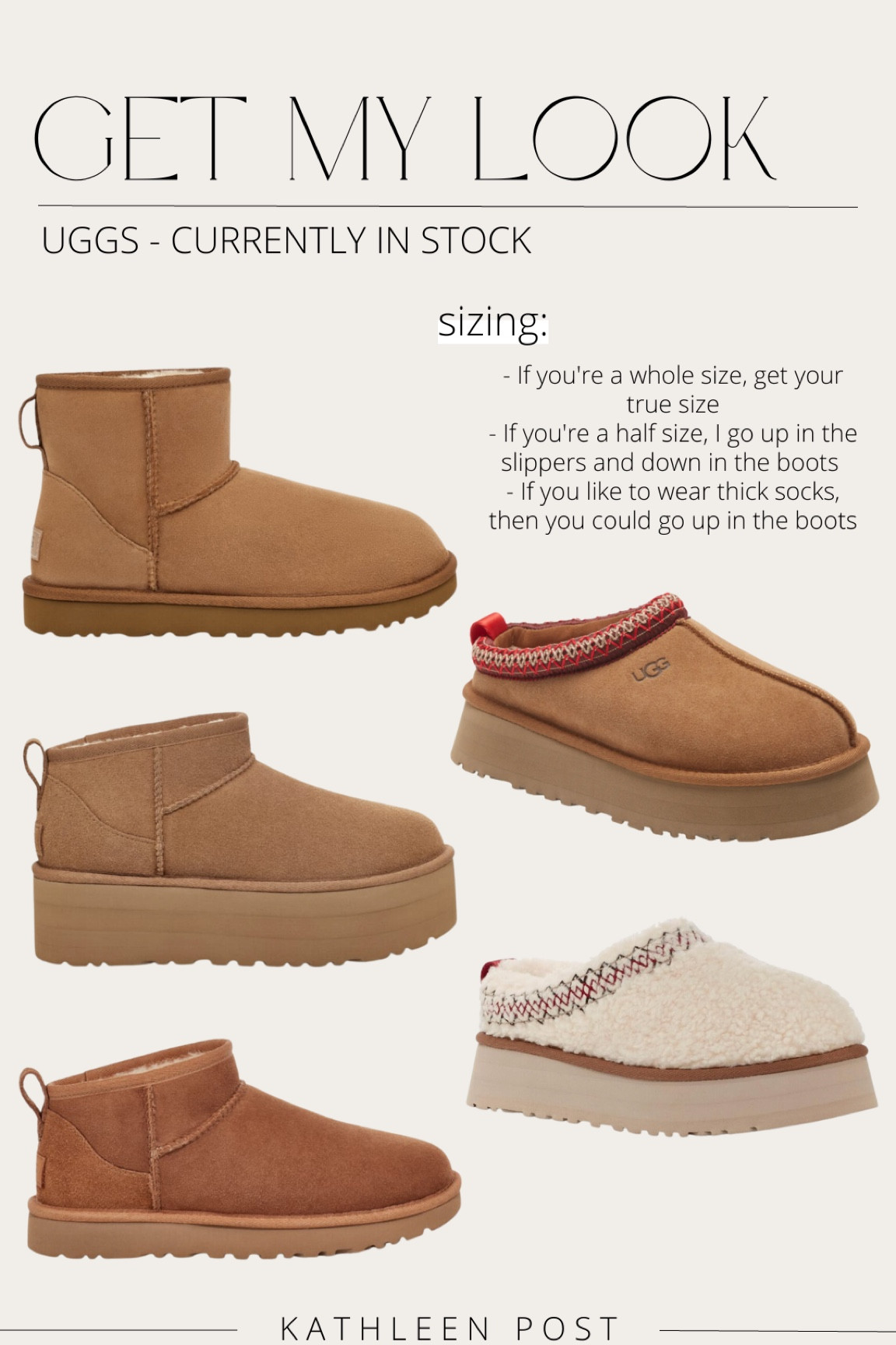 Shoe Size Chart Size Down In Uggs Classic Mini II Chestnut