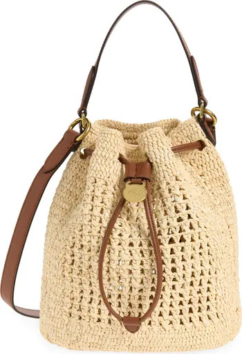 Mulberry Small Crochet Raffia Bucket Bag | Nordstrom | Nordstrom